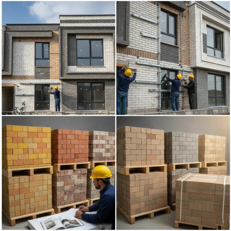 انواع آجر برای دیوار